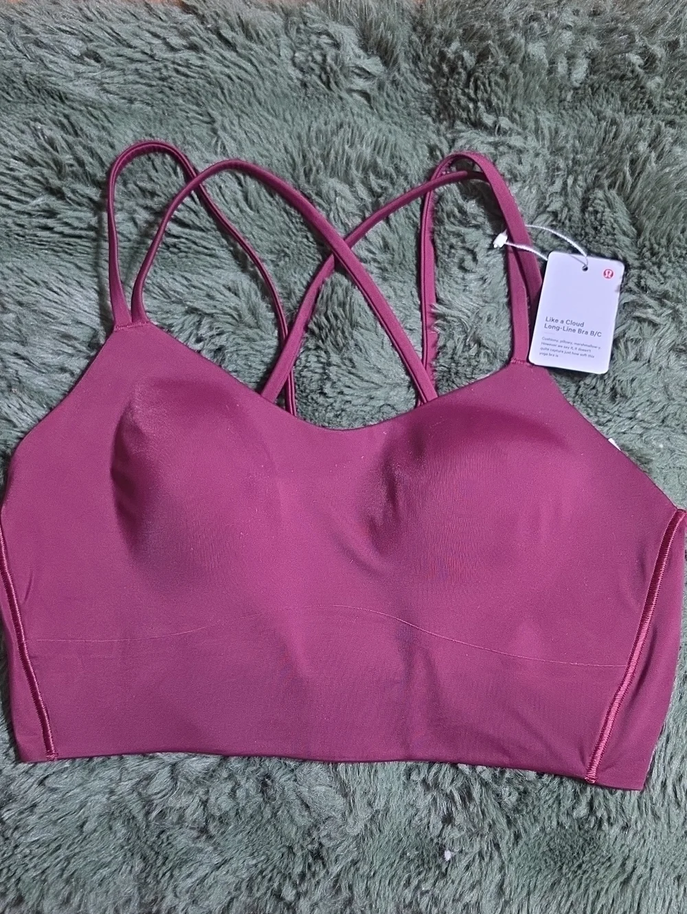 Lululemon Like A Cloud Longline Bra, Sz 10 B/C!! Nwts,BBAY!